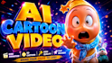 create ai cartoon video, kids animation, 3d cartoon video