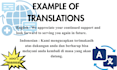 provide flawless human translation with localization