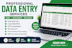 provide fast and accurate data entry services