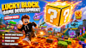 develop kick a lucky block roblox game, as roblox game developer, brainrot game
