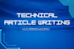 write technical articles ai, robotics, coding topics
