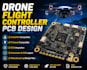 design drone flight controller pcb for ardupilot, pixhawk and escs