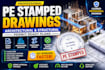 create permit ready architectural and structural drawings with licensed engineer