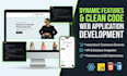 develop a responsive frontend website using react js