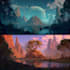 create environment concept art and background
