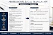 professionally translate legal documents and contracts