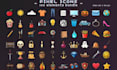 do pixel art icon and props pixel spritesheet rpg maker pixel animation tile set