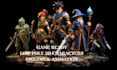 create custom game ready low poly 3d characters with rigging and animation