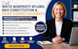 write nonprofit bylaws, ngo constitution and grant proposal