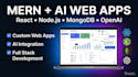develop custom mern stack web applications with openai API integration