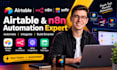 setup airtable database n8n automation airtable automation airtable softr expert