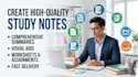 create high quality study notes and educational materials