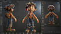 animate 3d fighting character, 3d character animation, 3d game animation video