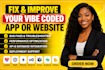 fix bugs troubleshoot your vibe coded app or website replit lovable cursor bolt
