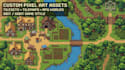 create 8bit 16bit pixel art background top down tileset tilemap rpg game assets