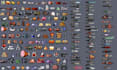 do pixel art icon sprite sheet animation topdown isometric pixel art tileset