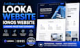 design looka website, looka website redesign, landing page, ionos website