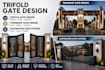 design trifold gate design, township gate and automated gate system