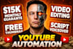 setup and monetize youtube automation channel