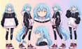 design vtuber model live2d vtuber rigging anime character design live2d model