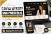 design canva website canva landing page redesign website ugc portfolio website