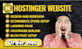 create website design by using ai hostinger website business