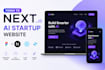 build responsive ai startup website from figma in next js