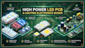 design high power led pcb, cob led modules and lighting electronics