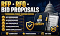 write rfp rfq bid proposal or tender response