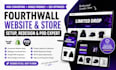 setup fourthwall website shopify pod store merch design redesign fourthwall