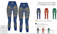 create activewear tech pack, sportswear techpack with flat sketch for production