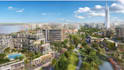 design cinematic smart city urban masterplan real estate render site plan layout