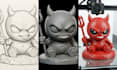 convert 2d image sketch or photo to 3d model stl  3mf file for 3d printing