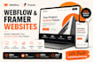 design framer website webflow website framer landing page fix framer template