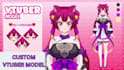 create custom 2d 3d vtuber model with full rigging, vrm, twitch, streaming setup