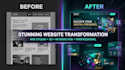 design a 3d interactive wix studio, redesign wix website