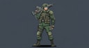 draw 2d game art military character design