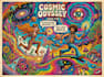 draw psychedelic illustration with retro comic art style