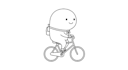 draw simple cartoon line art illustration
