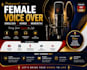 record professional female voice over and narration