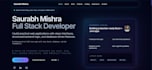 create a modern portfolio website using react and nextjs