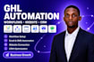setup gohighlevel funnel, automation and crm setup ghl website, ghl sales funnel
