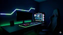 design 3d gaming room setup and PC desk interior for you