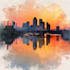paint landscapes in watercolor
