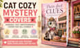 design a cat cozy mystery book cover for kdp