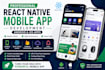 a complete react native mobile app with custom backend