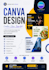 design flyers and posts in canva