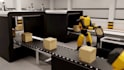 create 3d industrial robot animation factory automation robotics arm animation