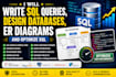 write sql queries, design databases, er diagrams and optimize sql