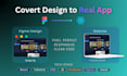 convert figma to react website using HTML CSS tailwind